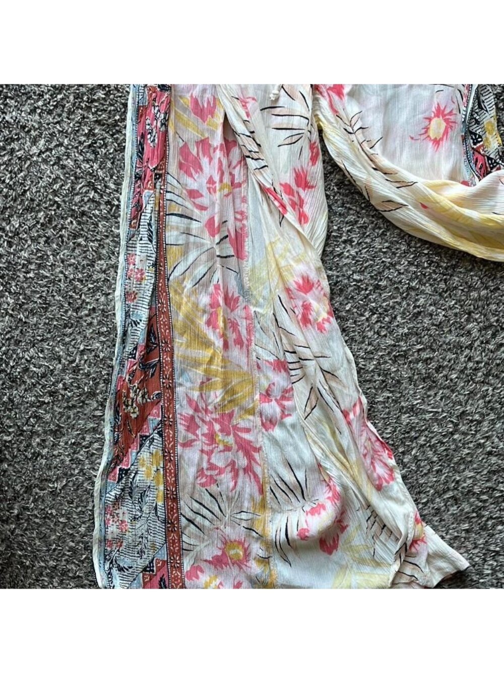 Billabong Adventure Spirit Wide Leg Flyaway Tropical Beach Pants Small Slitted - Picture 5 of 7